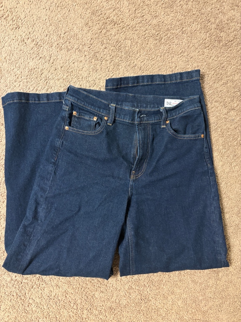 GAP High Rise Stride Wide Legged Jeans